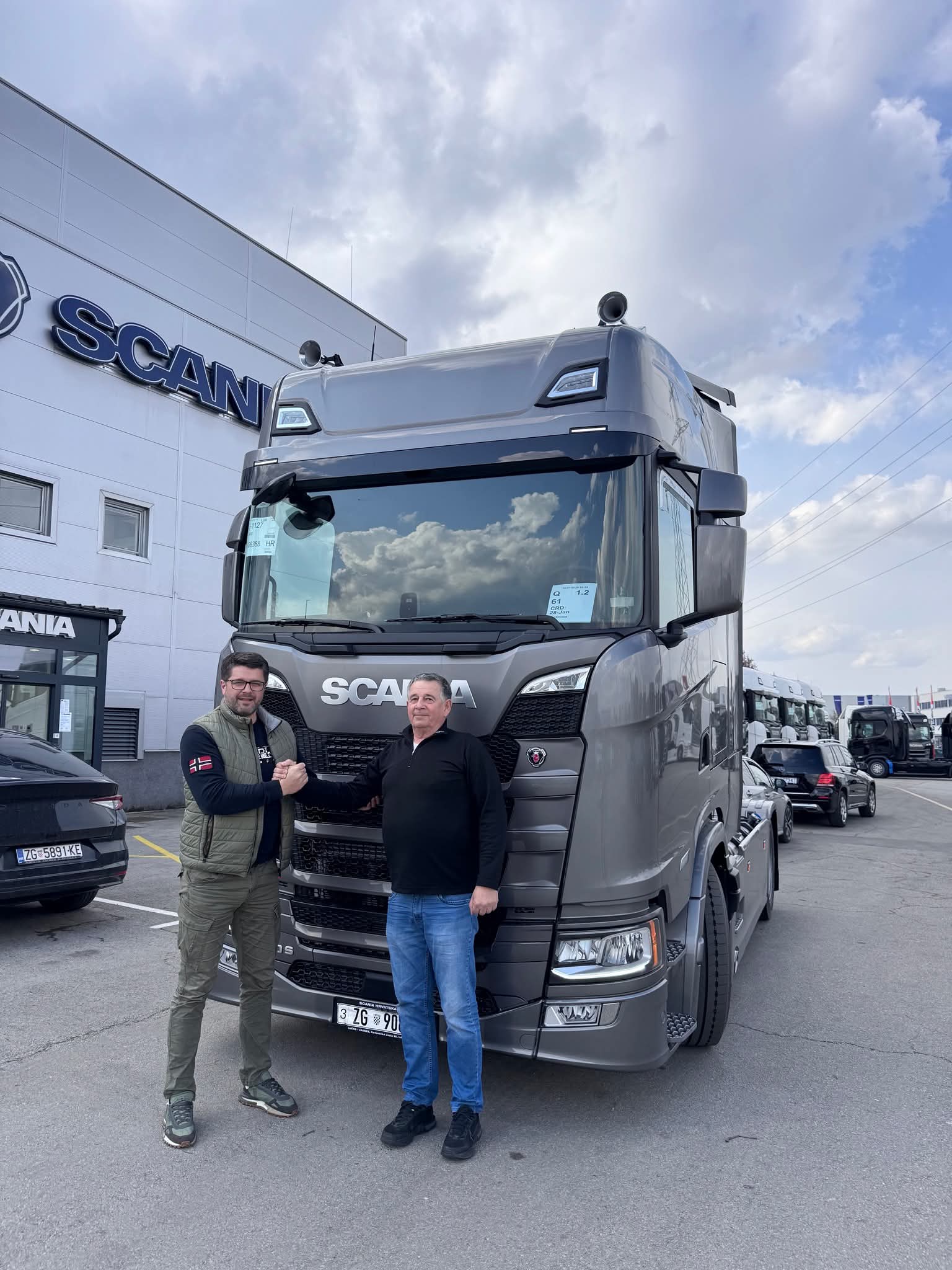 Scania truck side view